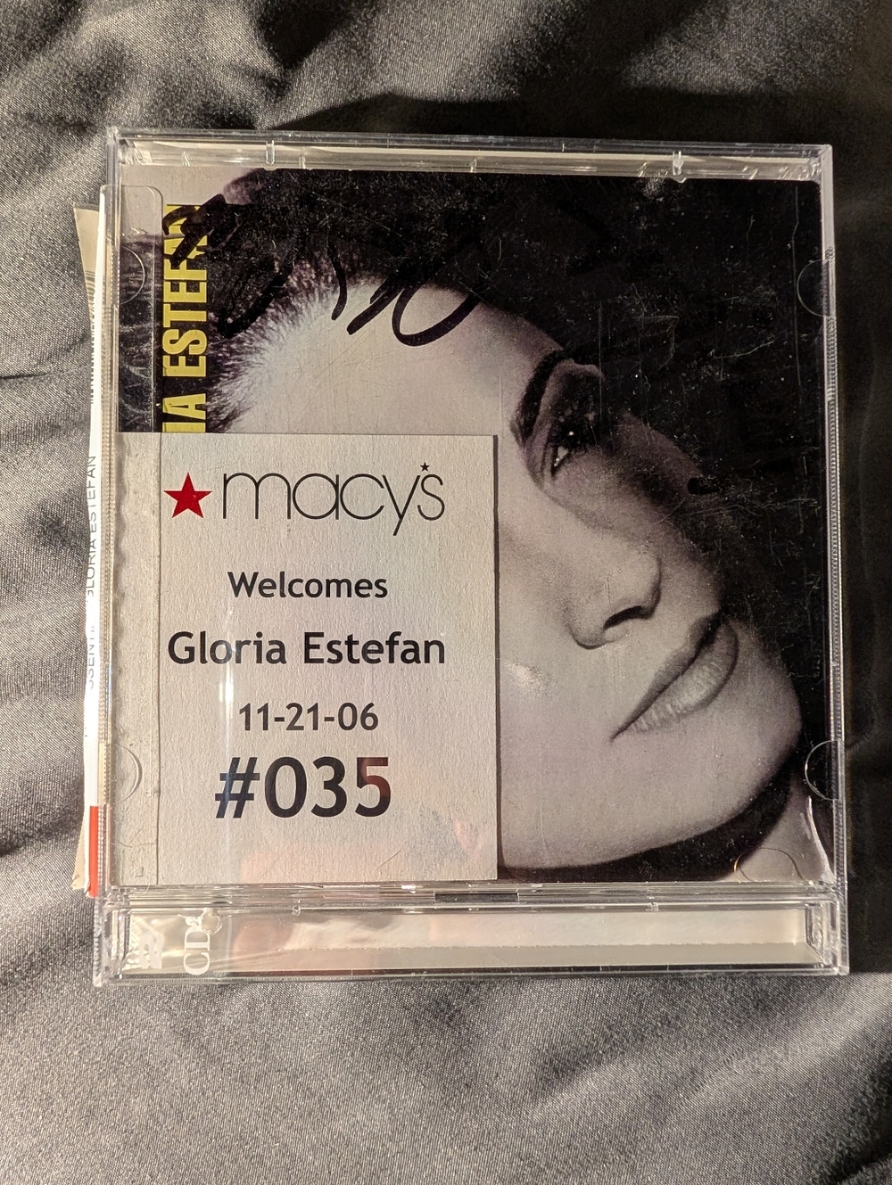 Macy's Welcomes Gloria Estefan Signed The Essential Gloria Estefan CD With Proof